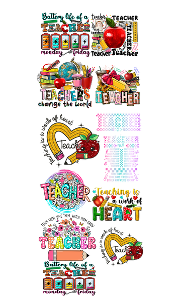 Teacher Appreciation GANG SHEET 22X60