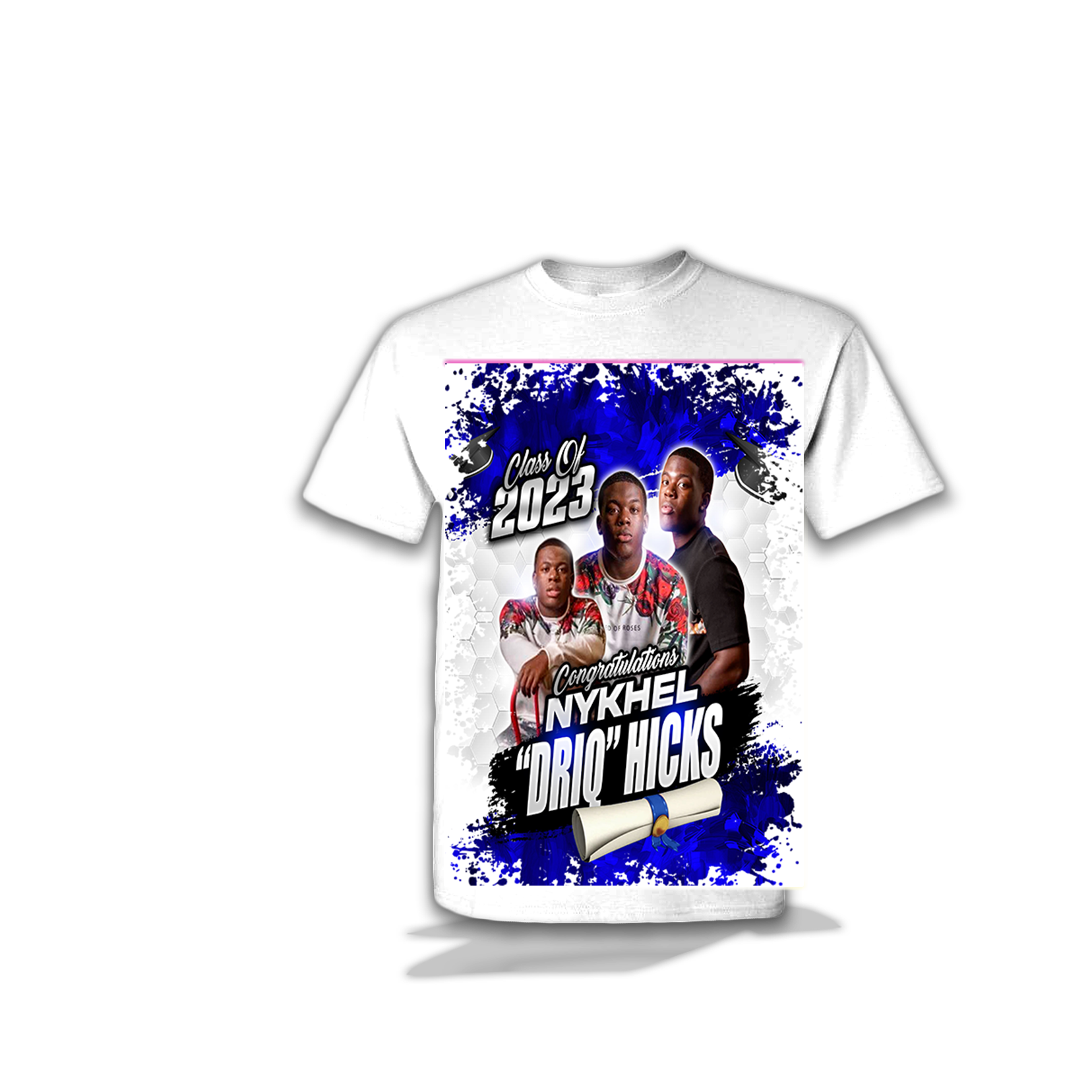 Center print  shirt FRONT ONLY